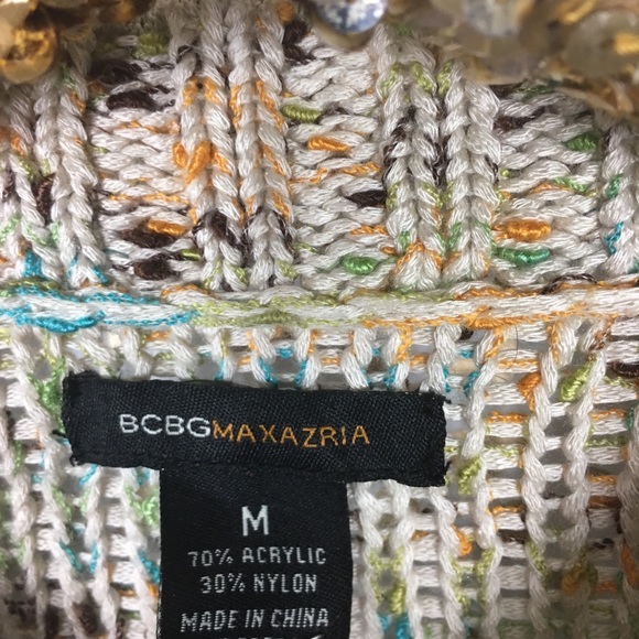 BCBGmaxazria Beaded Chunky Knit Cardigan - Picture 4 of 7